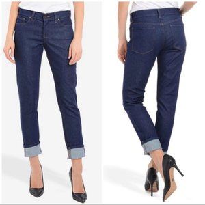 Mott & Bow Mid Rise Dark Wash Boyfriend Jeans Size 27